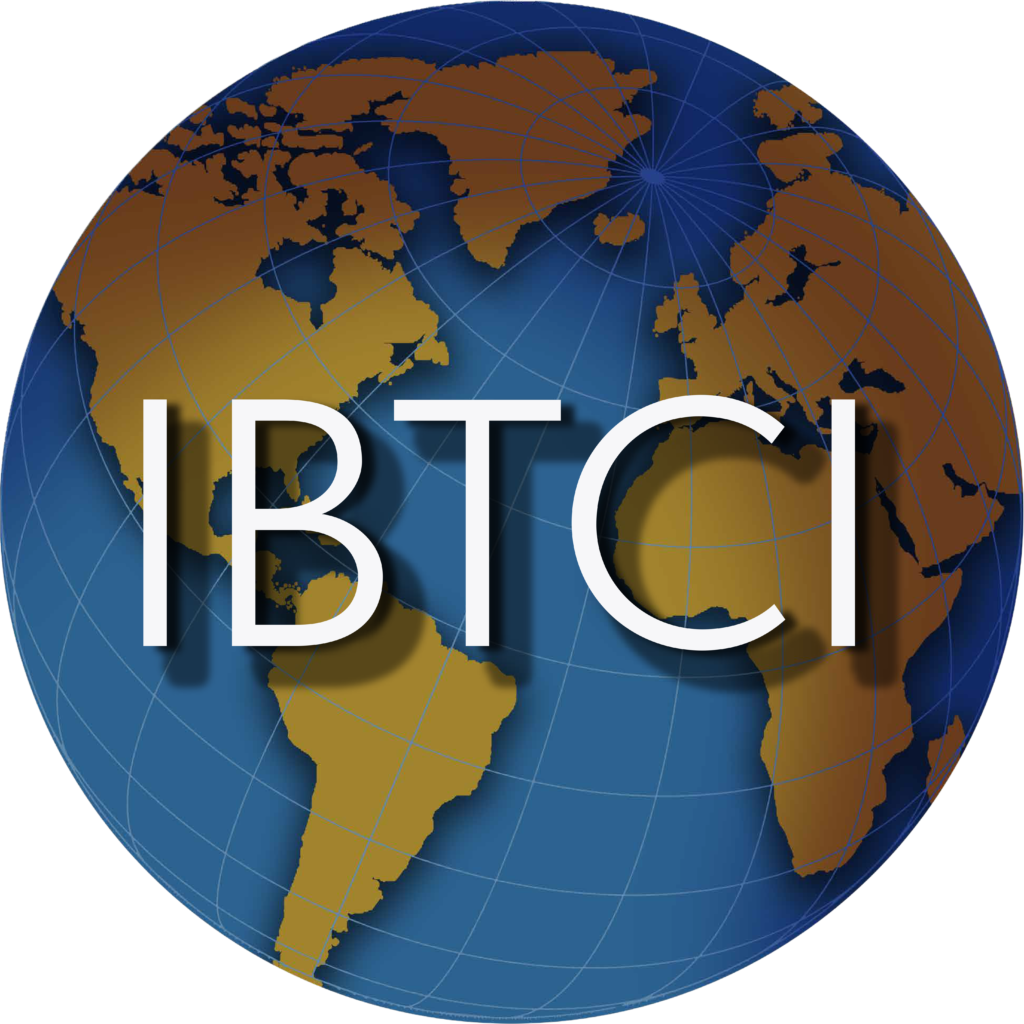 A globe with the letters &quot;IBTCI&quot; in the middle.